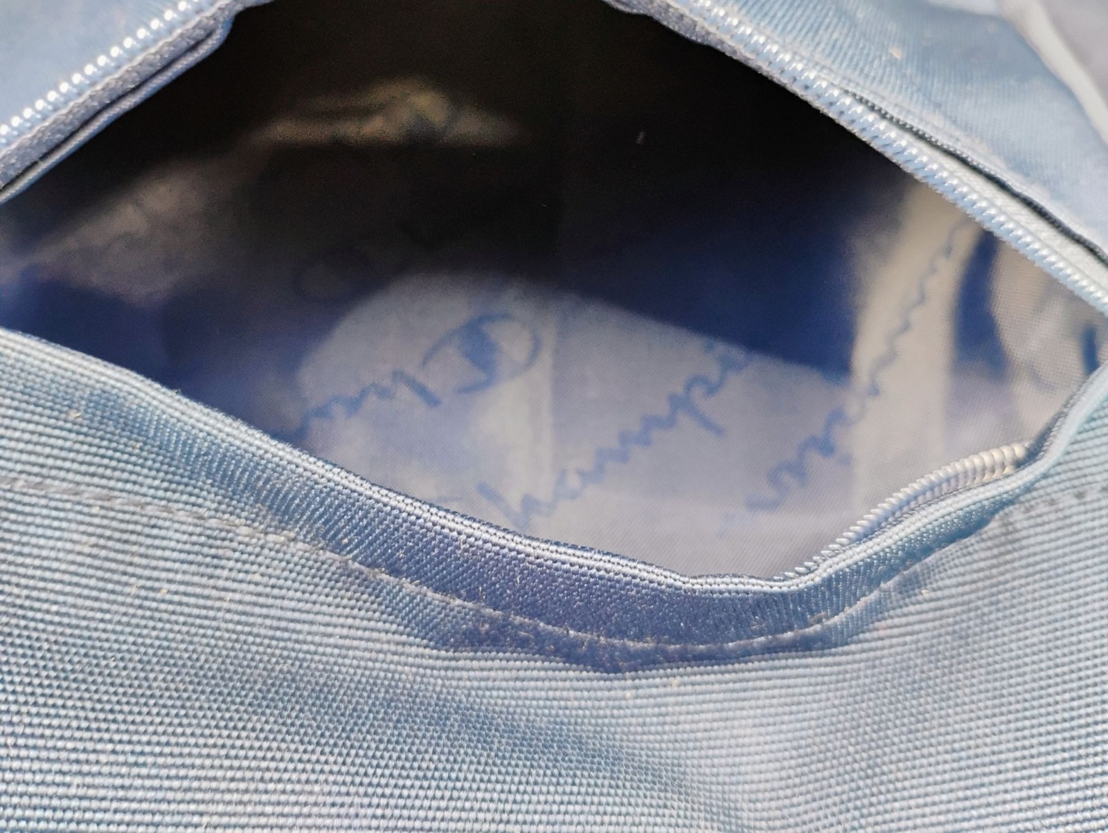 Champion Navy Blue Classic Logo Backpack With Adjustable Straps