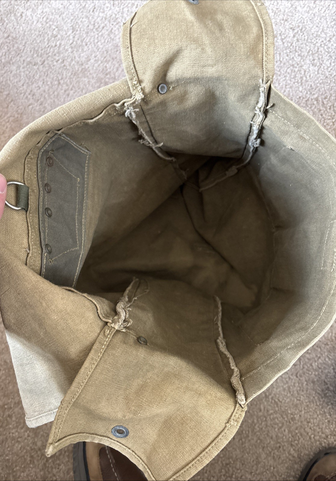 Vintage Kumfort Boy Pack Canvas Bag Byer Mfg Orono Maine