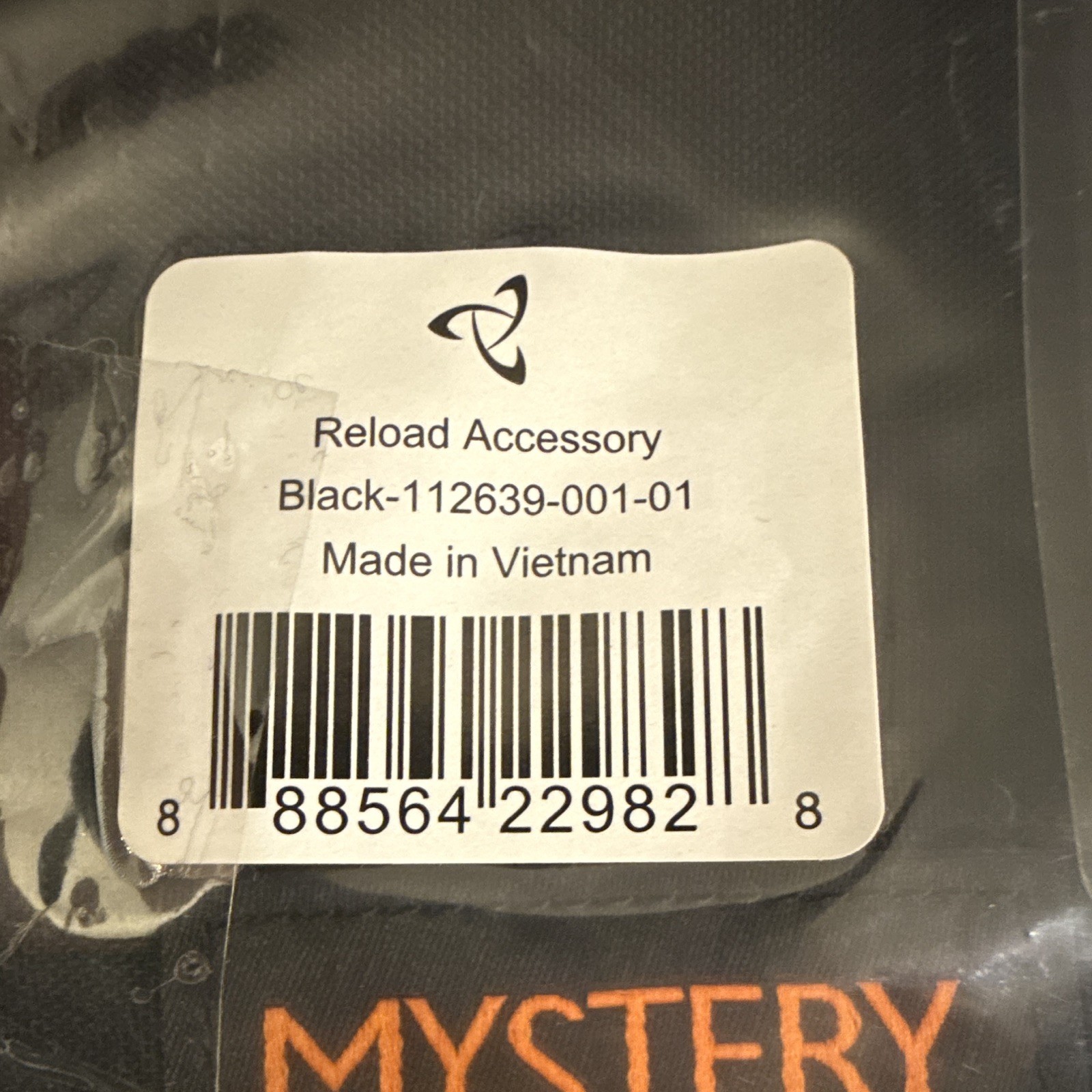 Mystery Ranch Reload Accessory Pouch Bag Small Black Zip Buckle Top Handle