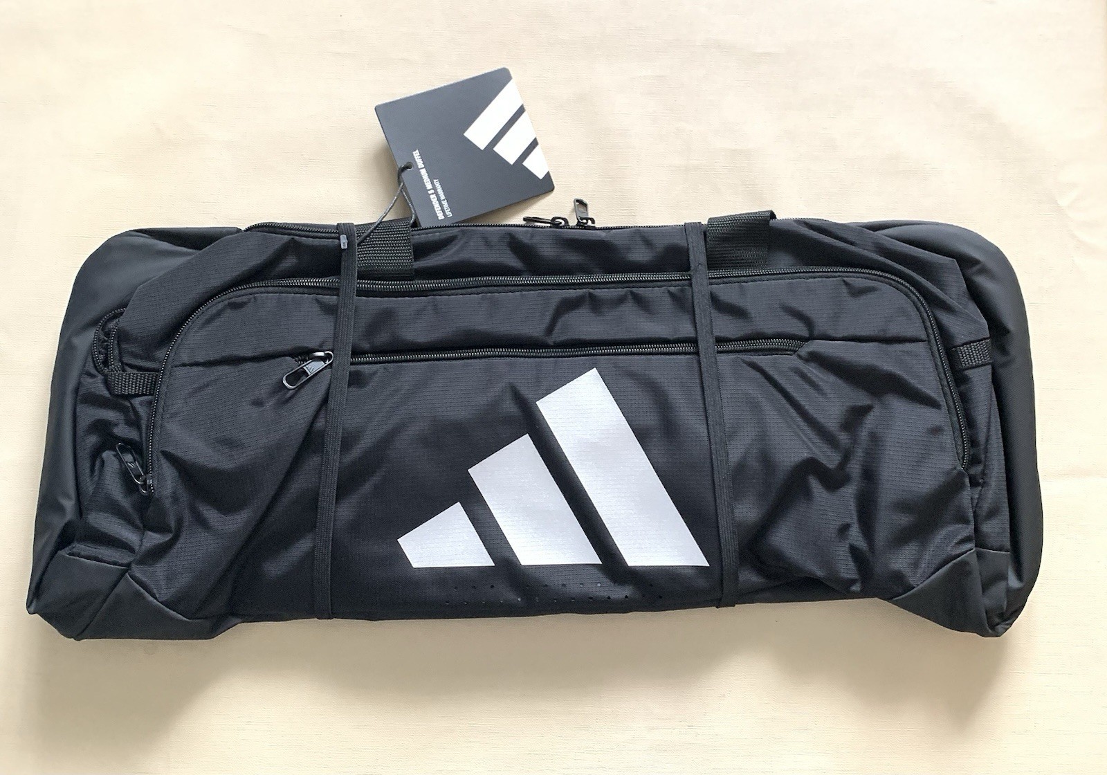 ADIDAS DEFENDER 5 MEDIUM BLACK DUFFEL BAG NEW