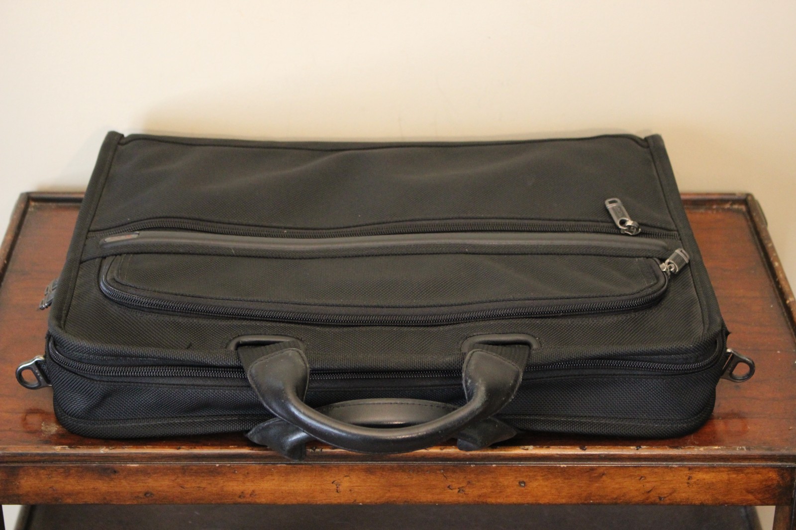 Tumi Alpha Black Ballistic Nylon Laptop Briefcase Business Travel Bag 26111D4