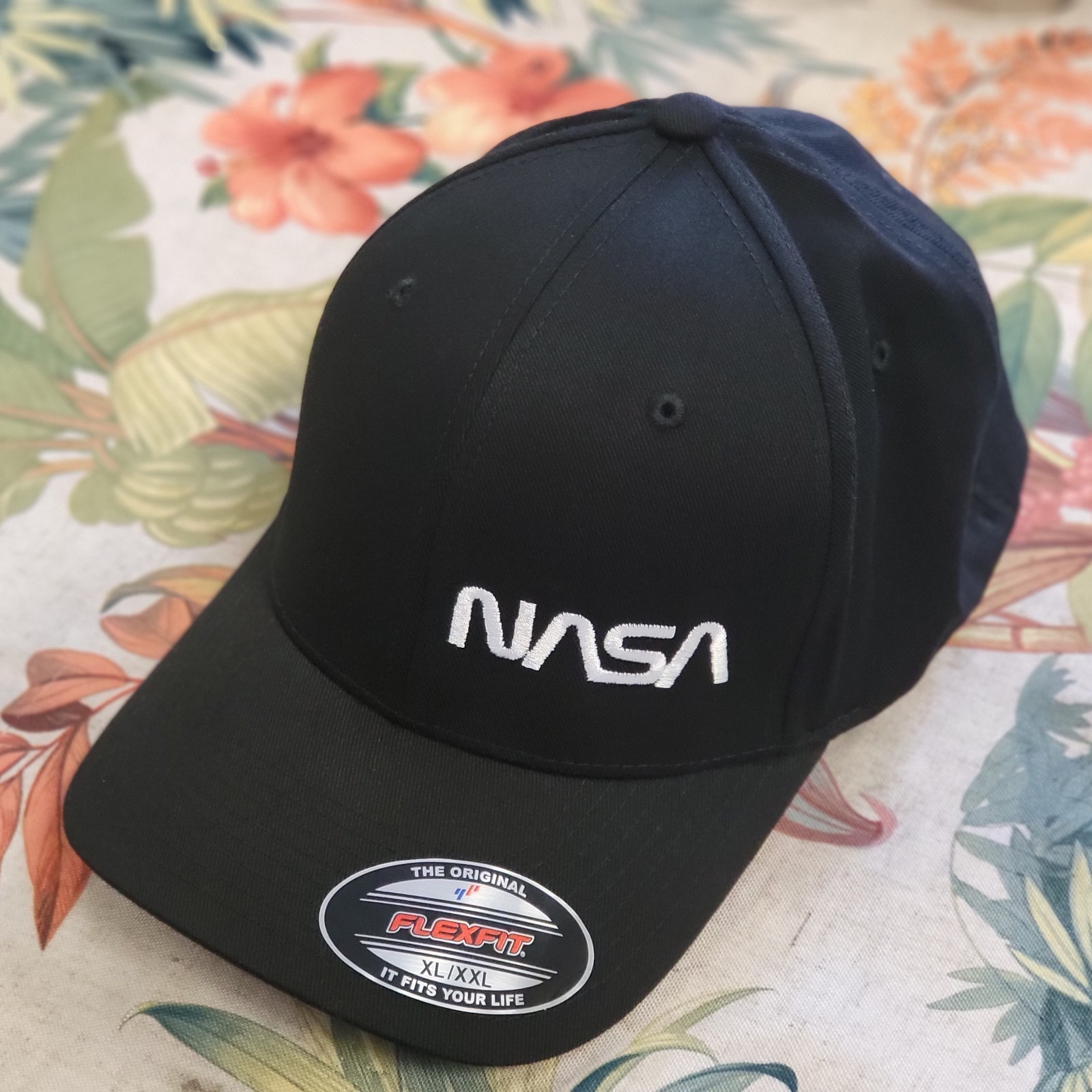 Officially approved by NASA embroidered flexfit flex fit baseball cap