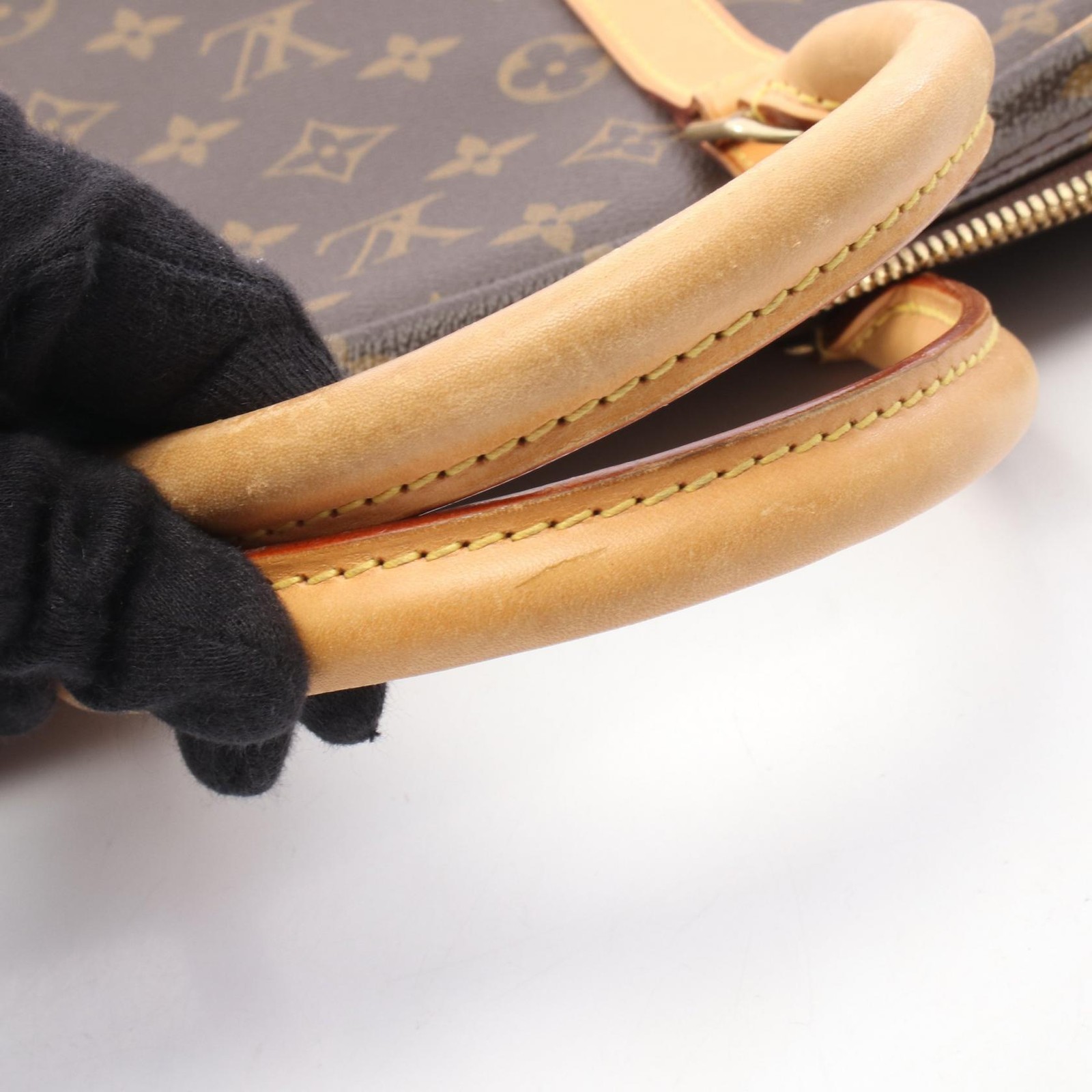 LOUIS VUITTON Porte Document Voyage Briefcase M53361 Monogram leather Brown Used