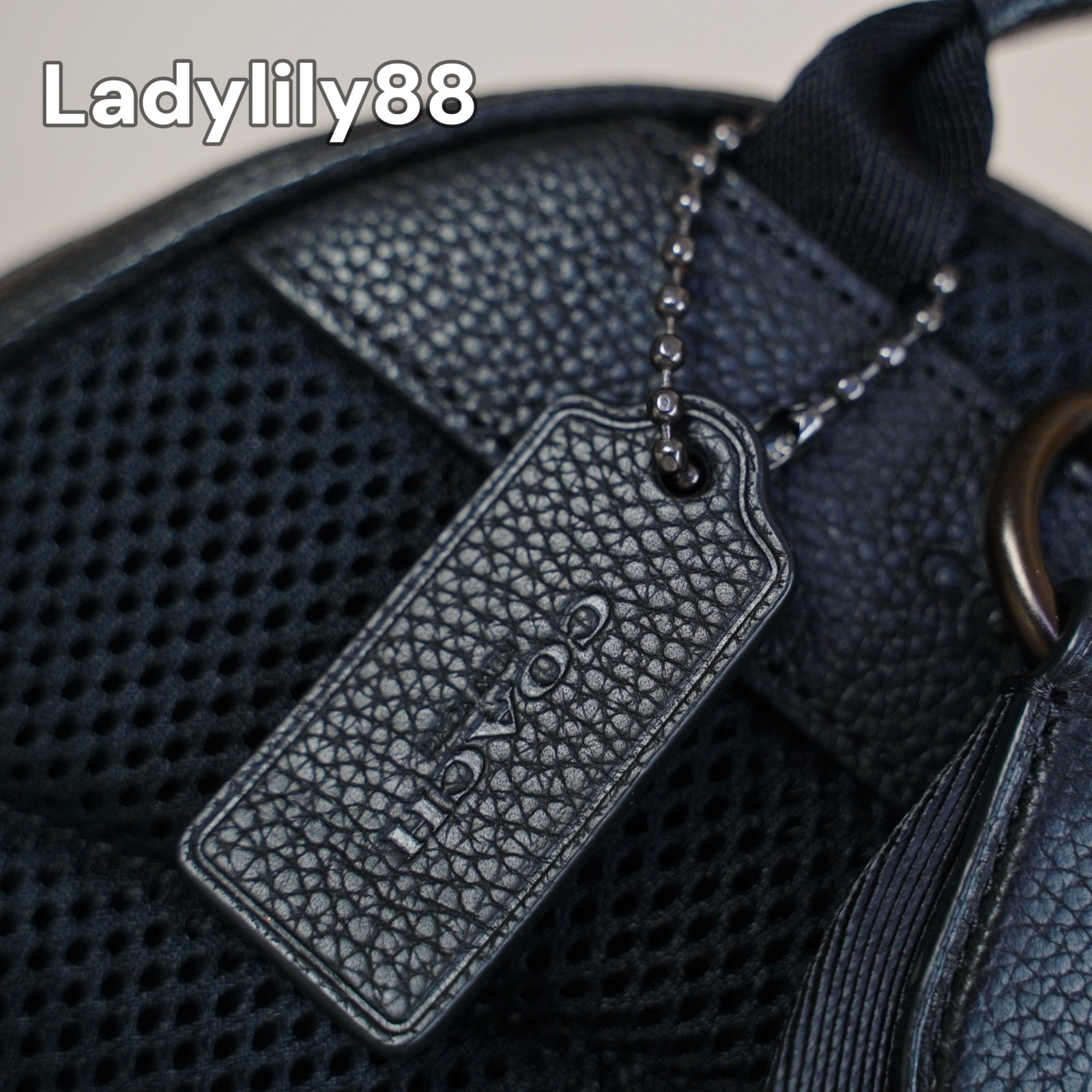 NWT Coach CP162 Charter Pack Soft Polished Pebble Leather Black