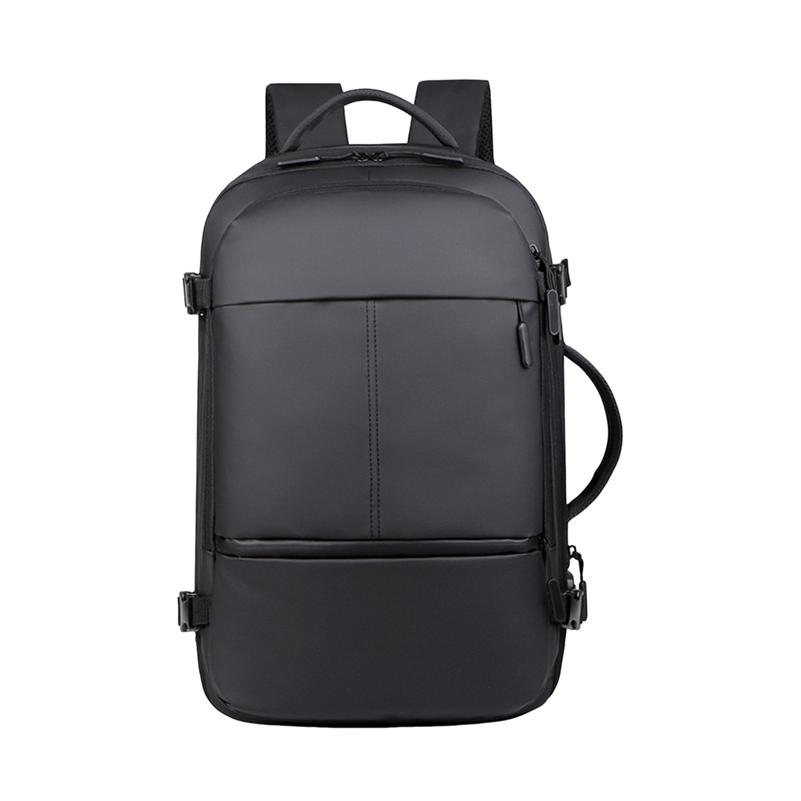 Waterproof Expandable Backpack USB Port Anti Theft Lock 18.9×11.8×6.3in