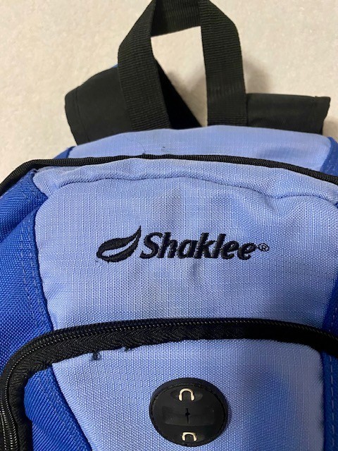 Shaklee Blue and Black Backpack