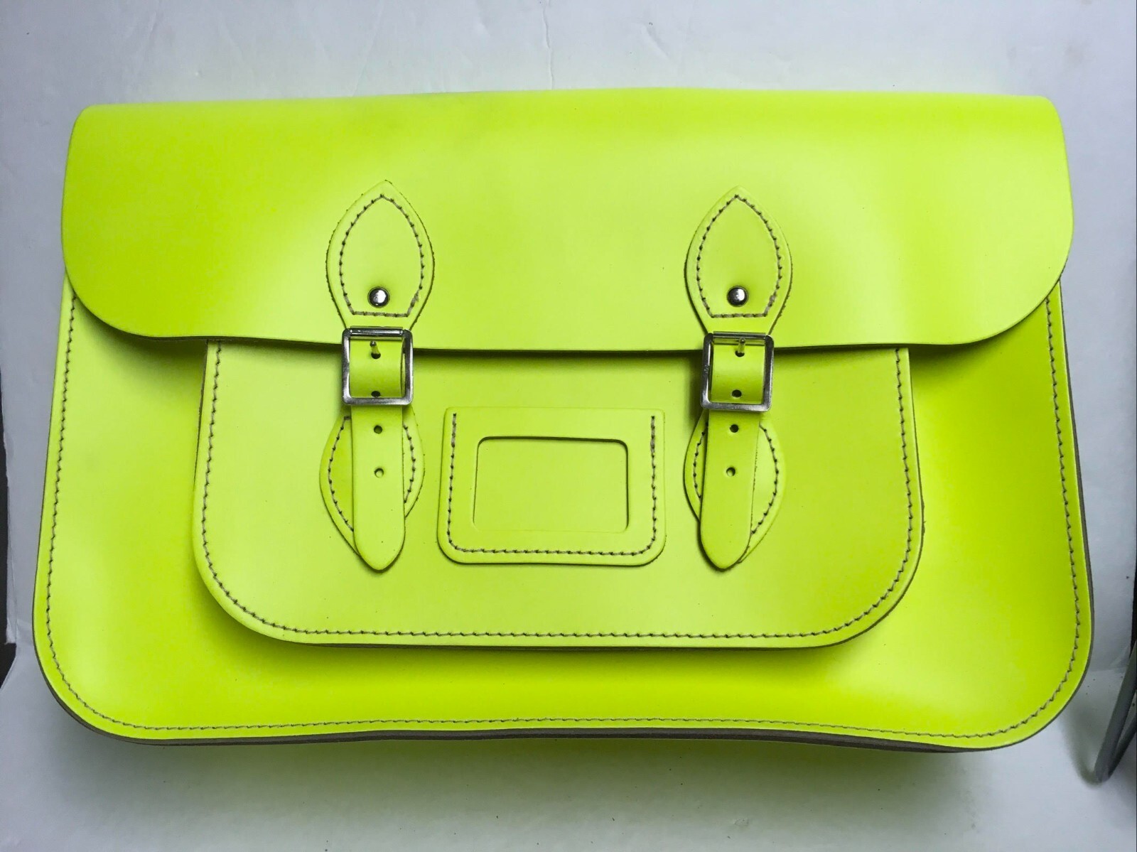 NEW 15″ VINYL PHOSPHORIC COLORS Oxbridge Satchel Fashion Retro School CHOOSE ONE