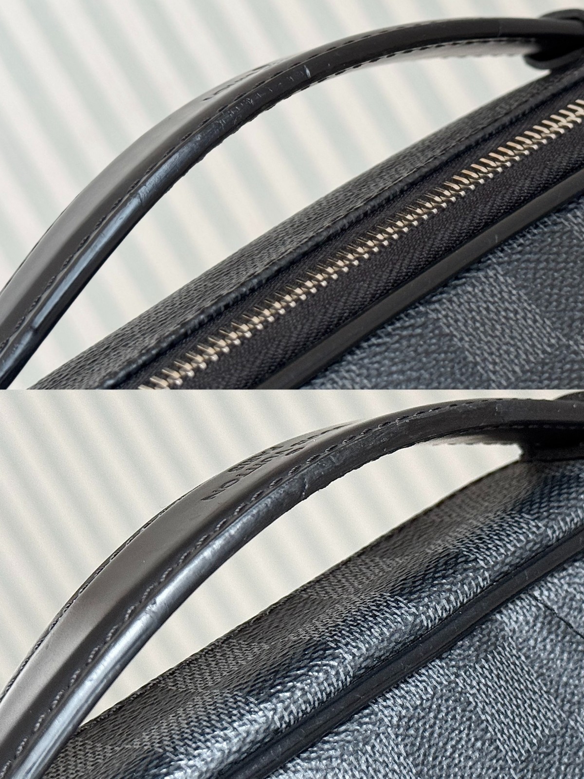 LOUIS VUITTON N41289 Ambler Damier Graphite Canvas Sling Bum Body Bag MB0186