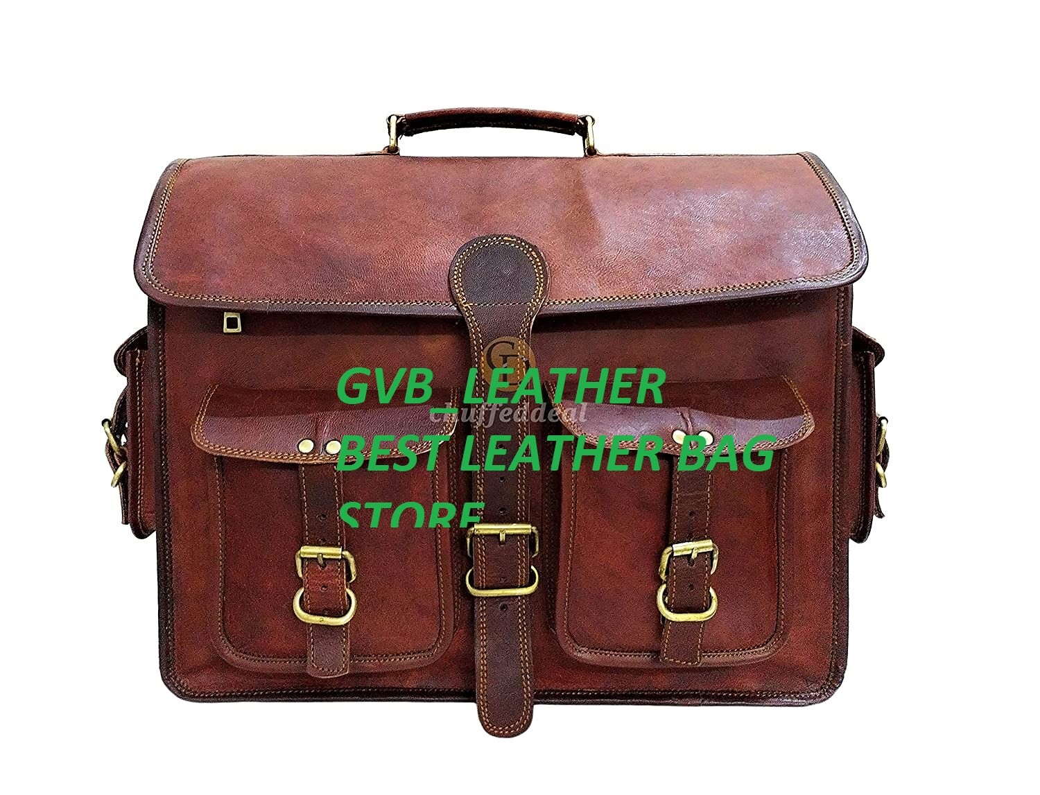 Men’s Seller Handmade Leather Messenger Shoulder Bag Cross Body Laptop Case