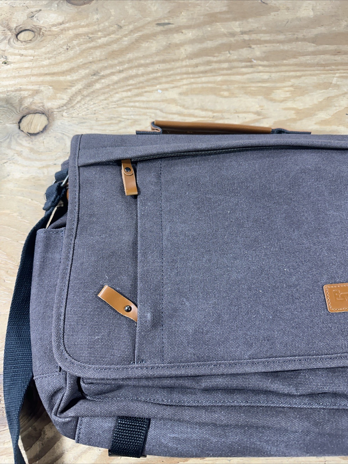 Estarer Mens Laptop Messenger Bag 15.6 Inch Laptop 3 in 1 Canvas Water Resist