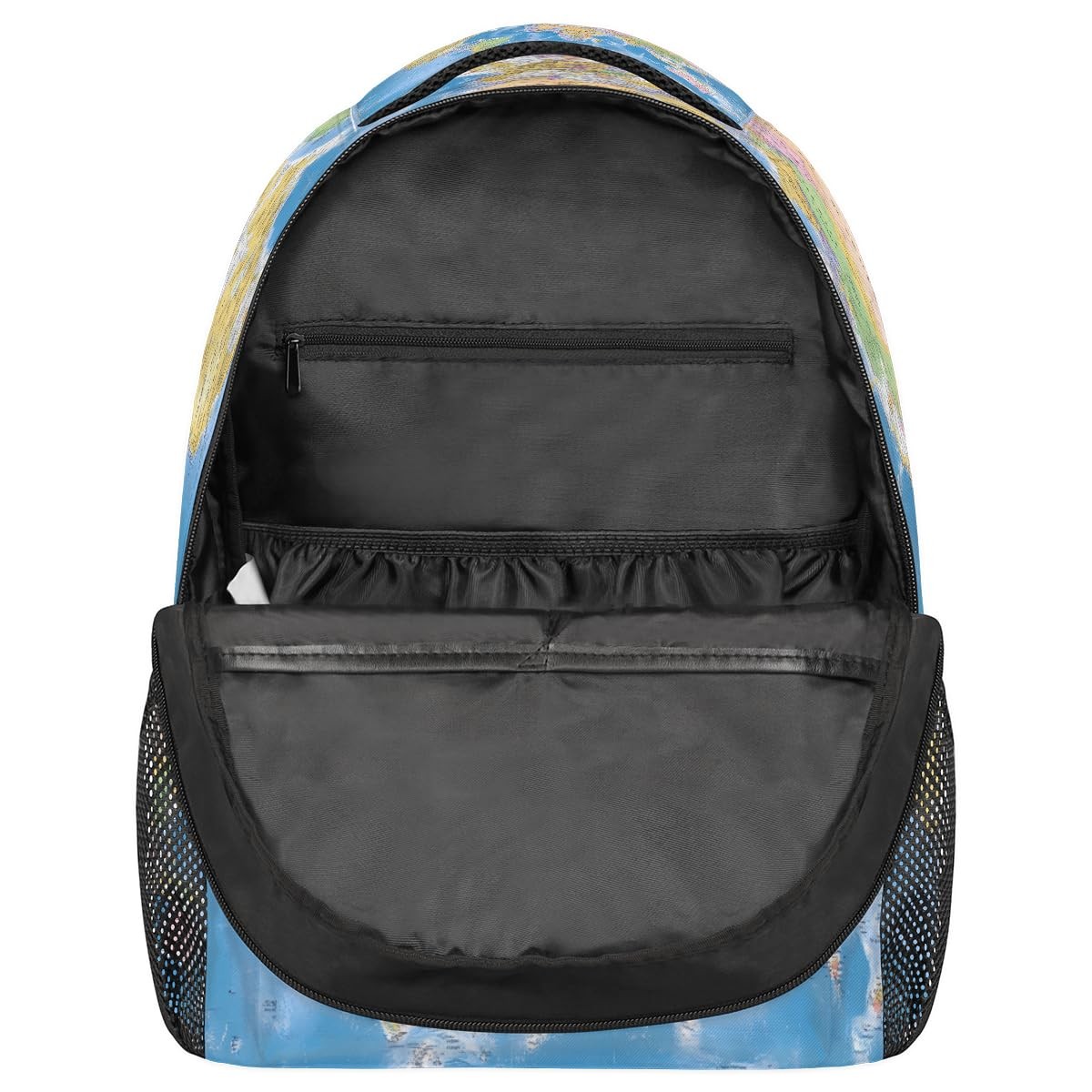 Globe World Map Backpack, School Bag, Laptop Rucksack, Travel Hiking Daypack