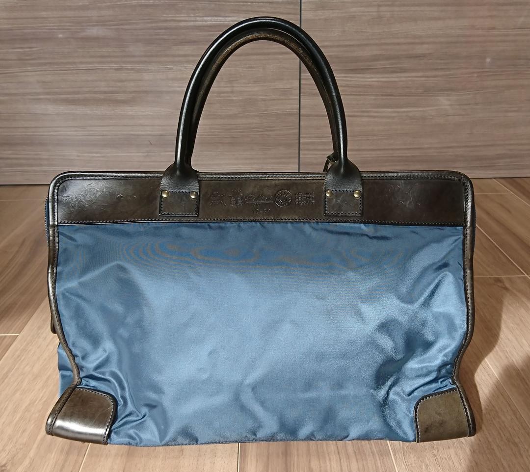 Felisi Men Business Bag Briefcase Nylon Leather Blue Size 30cm x 43cm x 11cm VIN