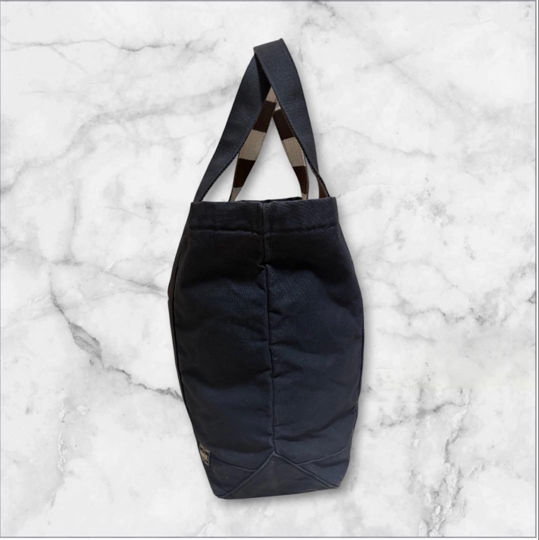 Authentic PORTER PORTER PAINT Canvas Tote Bag Black 46cm x 34cm x 15cm Discontin
