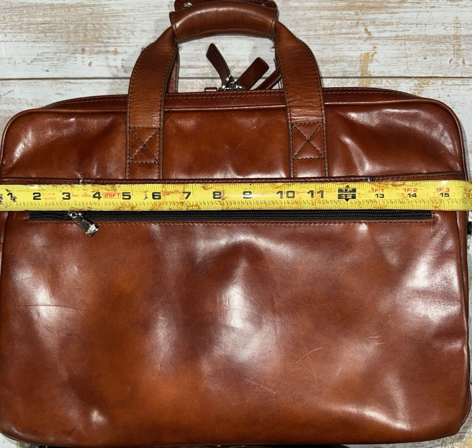 Bosca Old Leather/ Stringer Briefcase/ Italian Leather Luxury/ Large Capacity