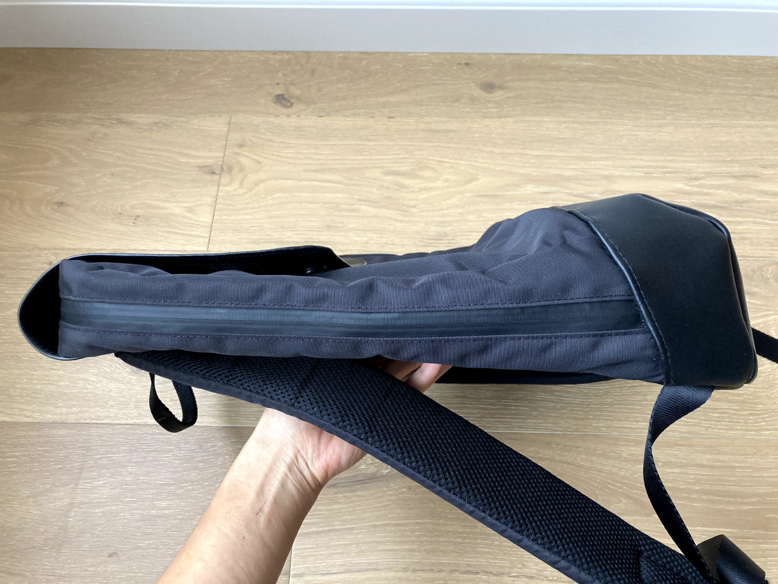 MOLESKINE Black Slim Backpack, METRO Collection, Modern Lightweight Bag $159