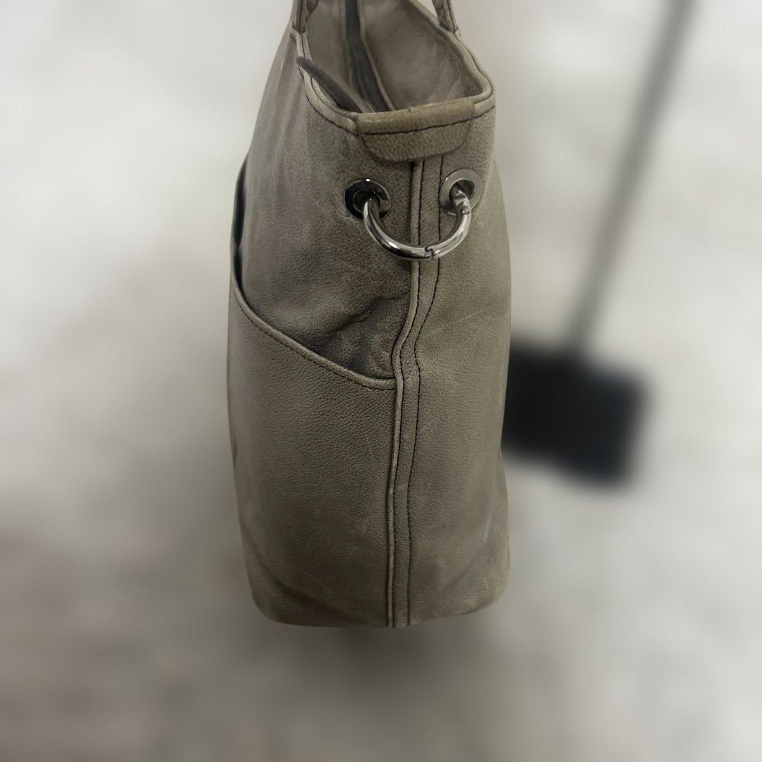Porter Link Tote Bag Cowhide, cotton blend canvas