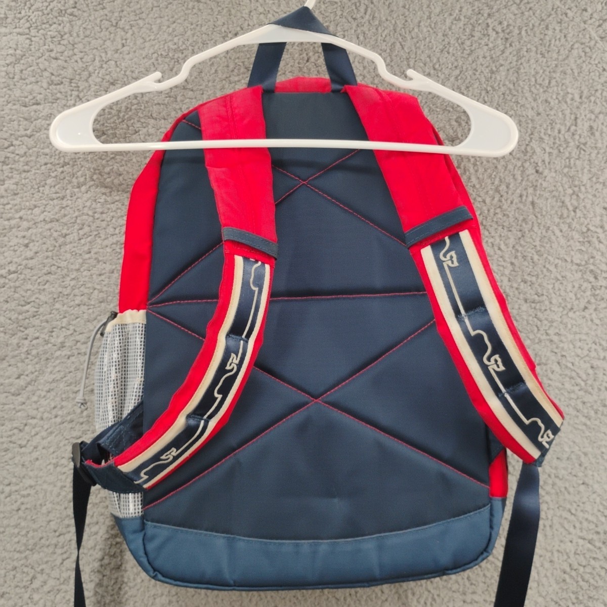 Vineyard Vines Backpack Strap Book Bag Zip Up Red Blue