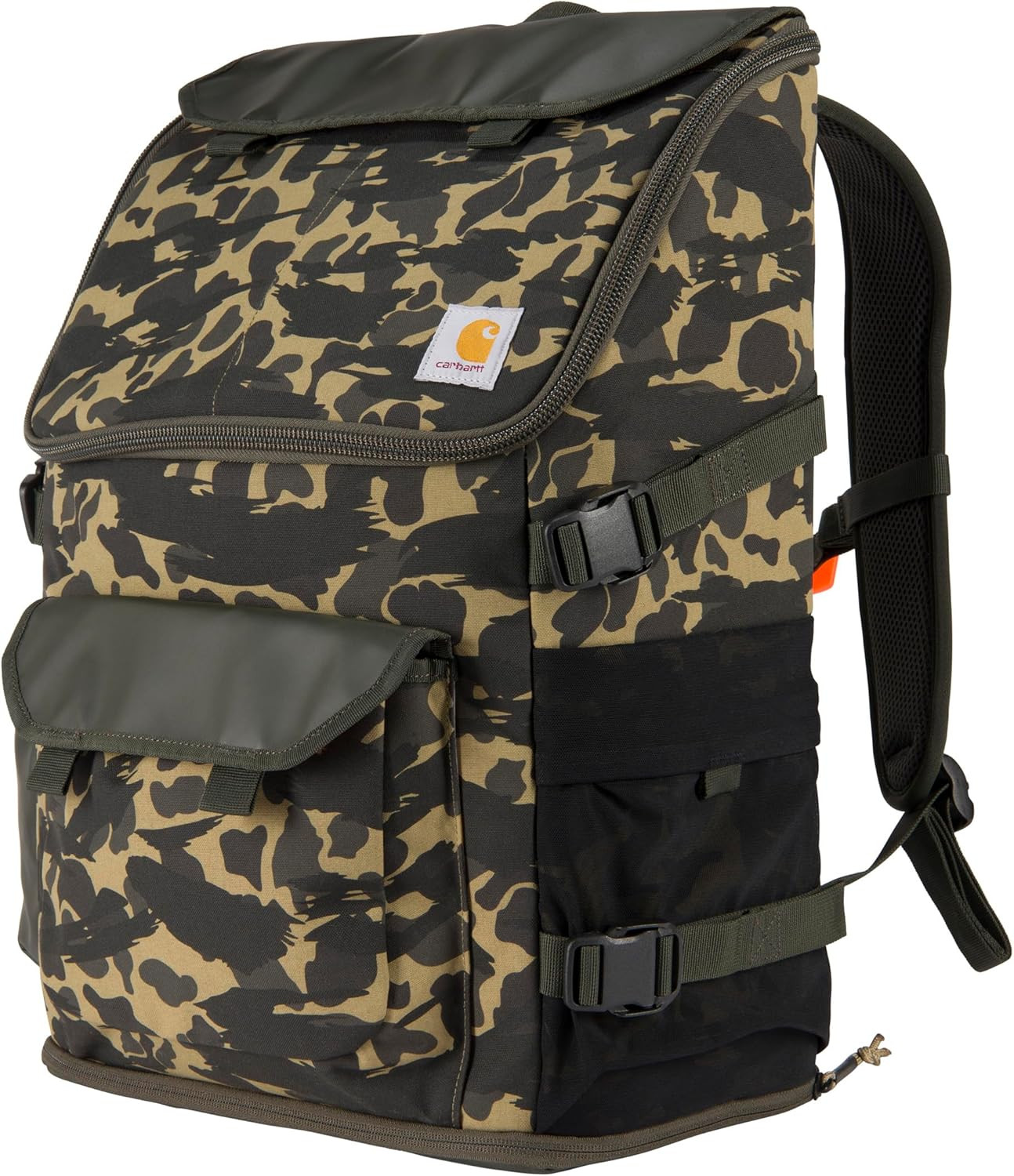 Durable 35L Nylon Backpack with Laptop Sleeve & Adjustable Straps – Camo Design