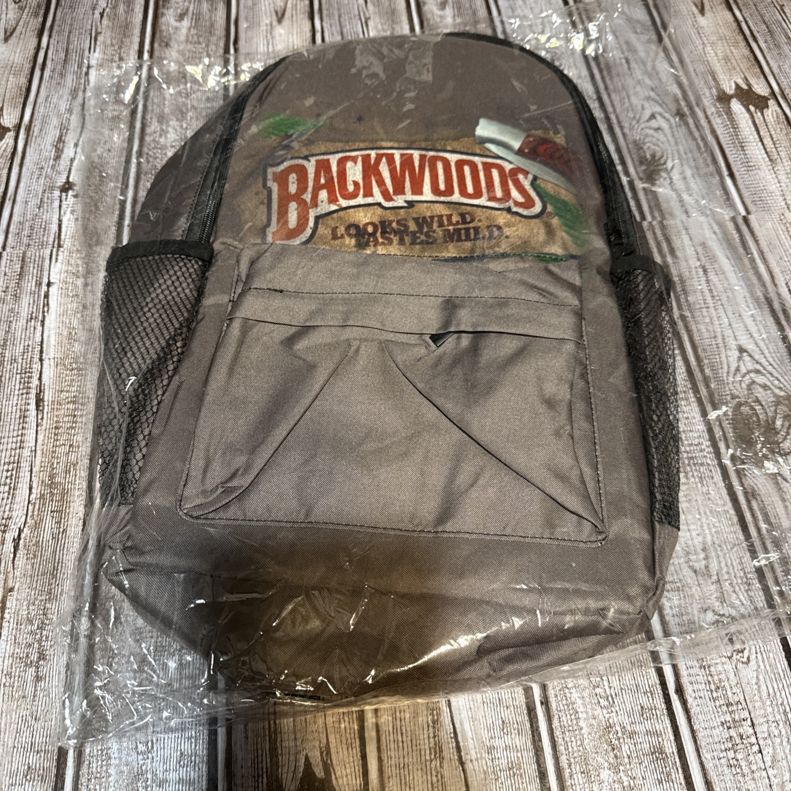 Backwoods Dark Brown Backpack Looks Wild Taste Wild – NEW In Bag