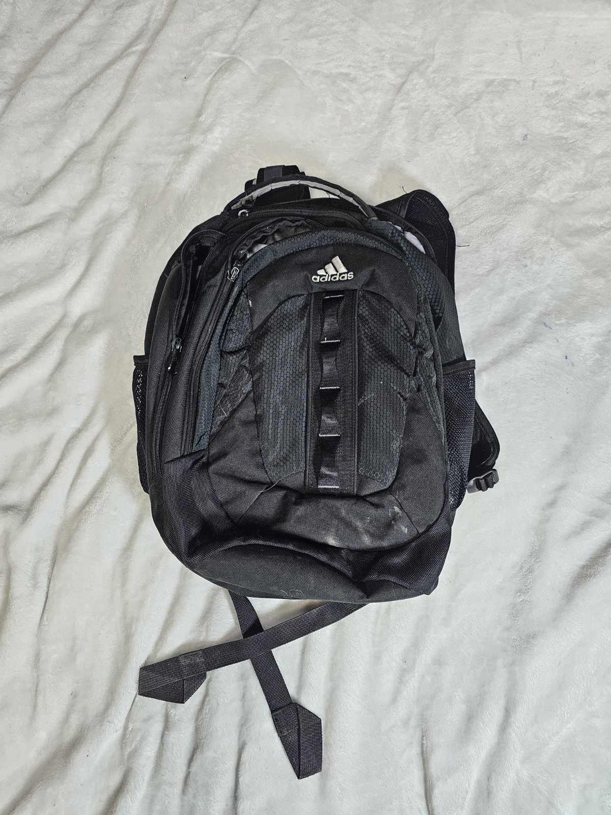 Adidas Black Backpack Load Spring Multi Pocket Laptop Tablet Sport Compatible