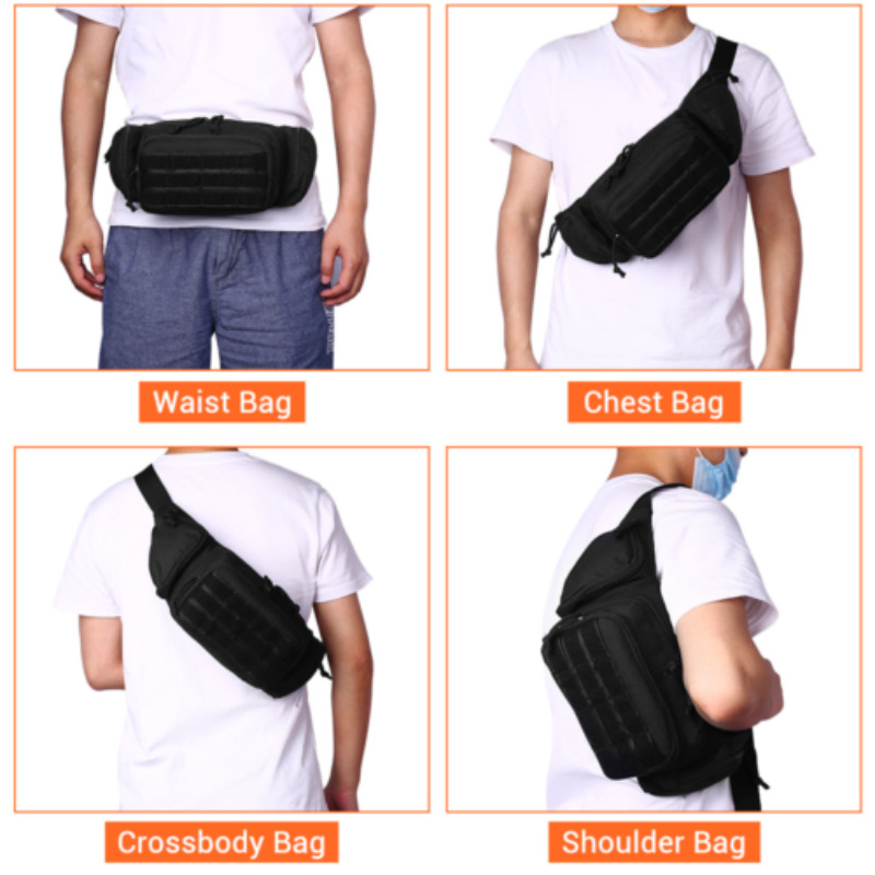 Utility Tactical Waist Fanny Pack Pouch Military Camping Hiking Belt Bag Outdoor