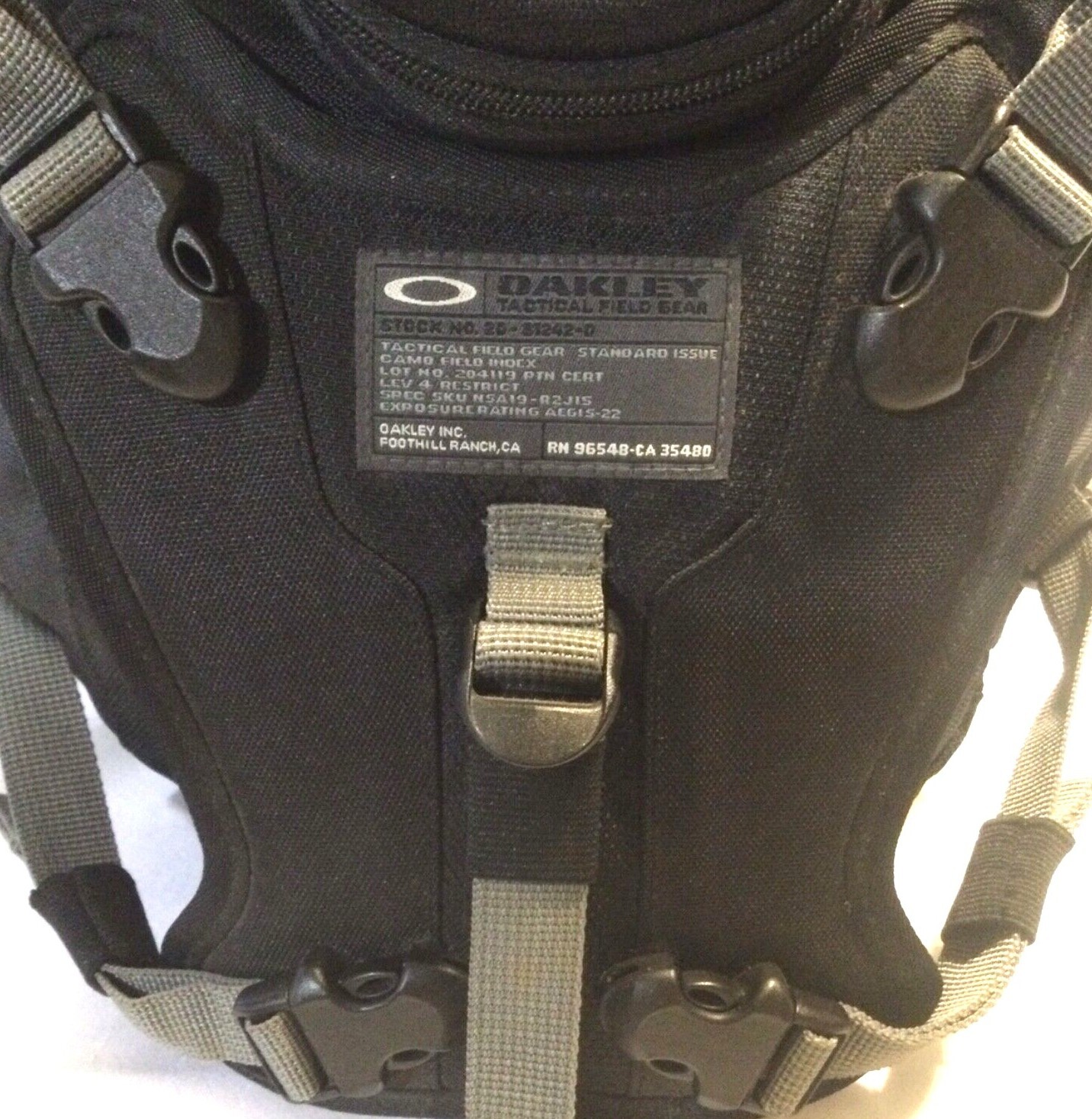 OAKLEY TOOL BOX BACKPACK Black MTB Mountain Biking Field Gear 31L Day Pack Rare
