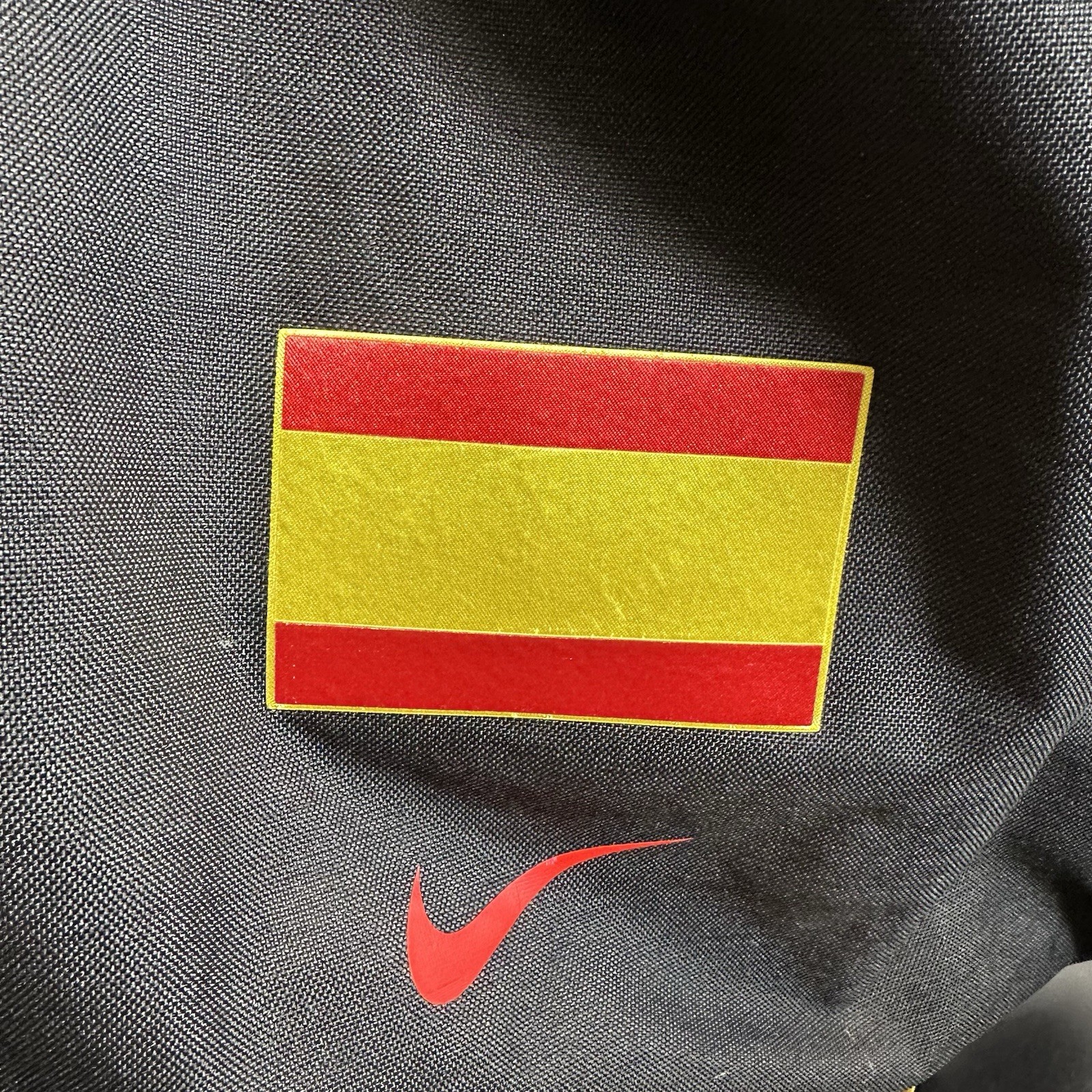 Nike String Bag Spain Spanish Flag European Operations Black Vented Travel
