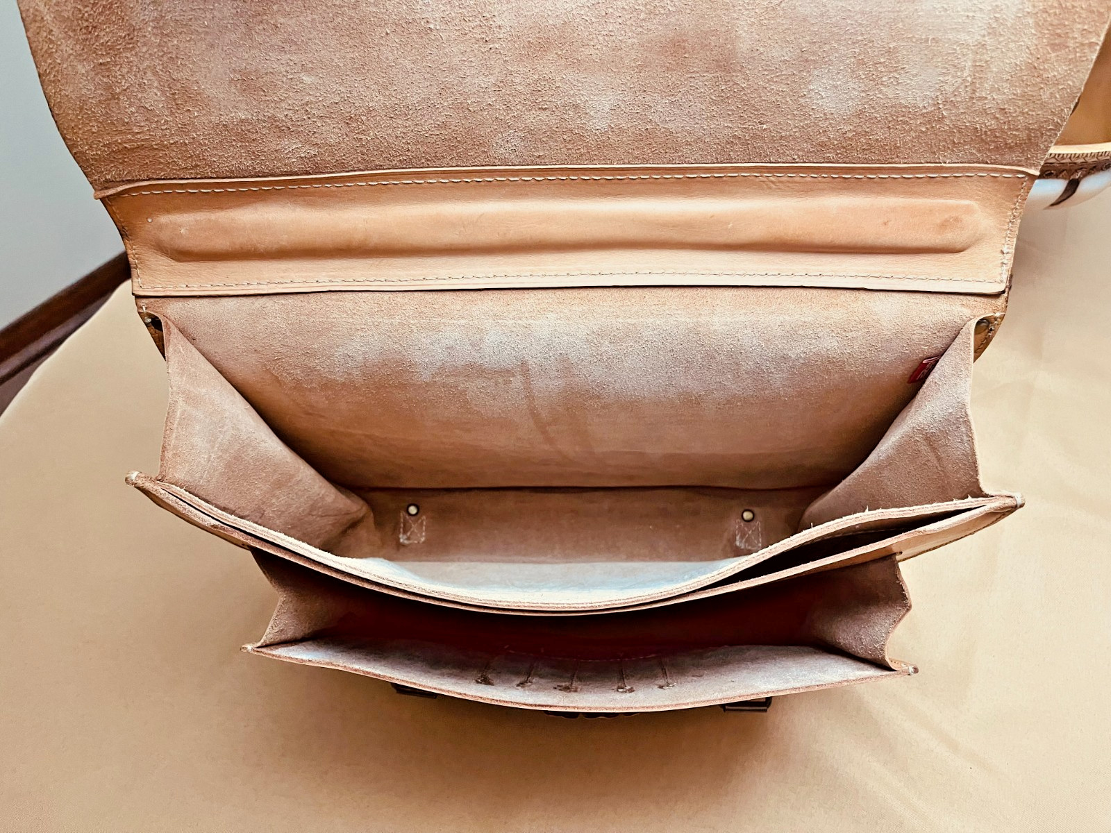 ORIGINAL BREE Thick Tan Leather Briefcase / Satchel / Backpack – GERMANY