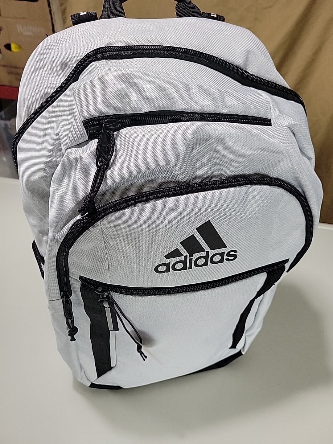 Adidas Light Grey New Design Backpack School Bag Sports Bag