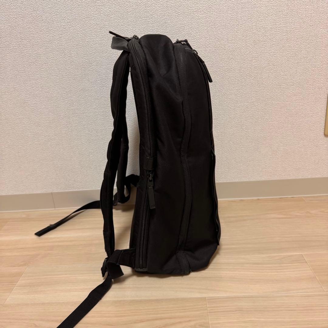TUMI Backpack Black Ballistic Nylon with Rain Cover Large Capacity