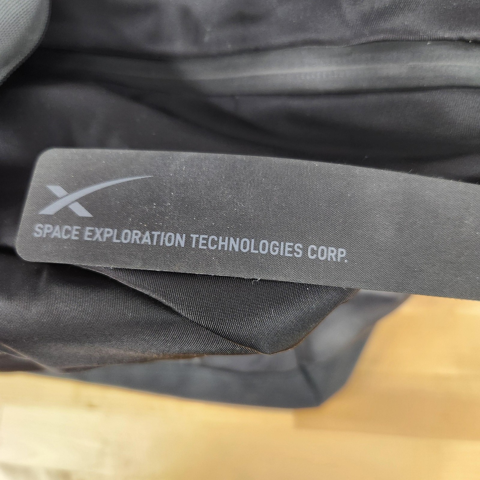SpaceX Black Duffel Bag Nylon Travel Soft Case Adjustable Strap Interplanetary