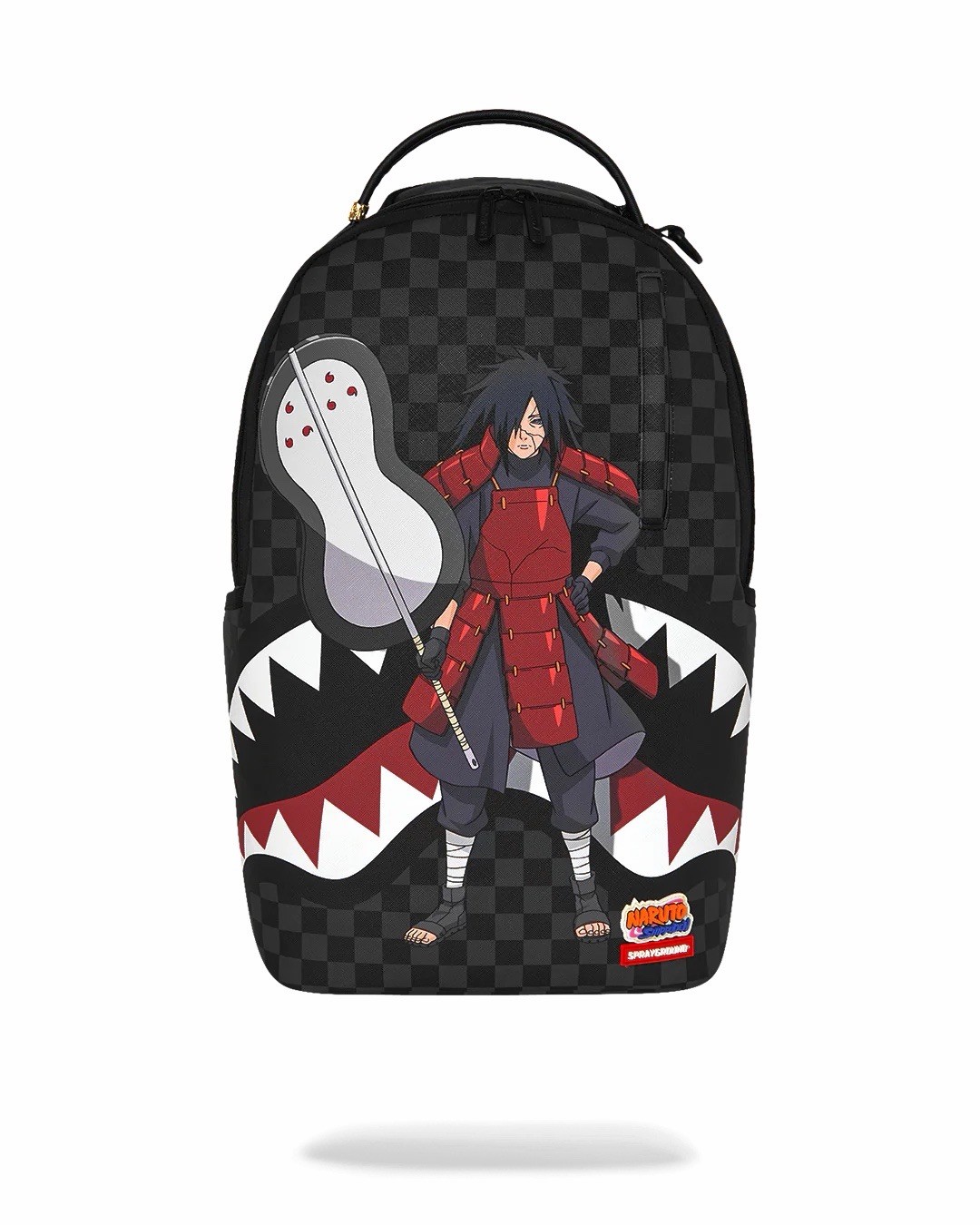 SPRAYGROUND LIMITED EDITION BACKPACK NARUTO MADARA SHARK MOUTH BLACK RED NEW TAG