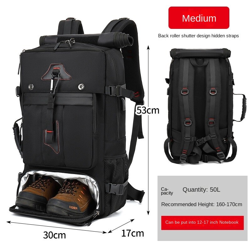 70L New Multi Functional Large Capacity Backpack Mountaineering Bag Travel Bag