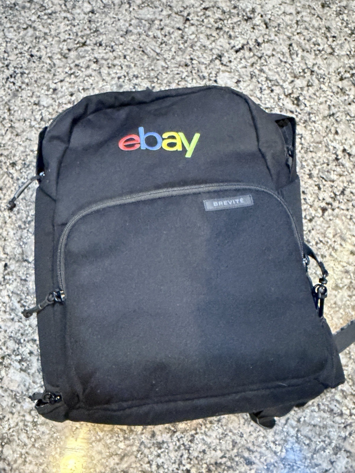Brevite Backpack Ebay Logo Black Laptop Commuter School Work Travel Reseller 16″