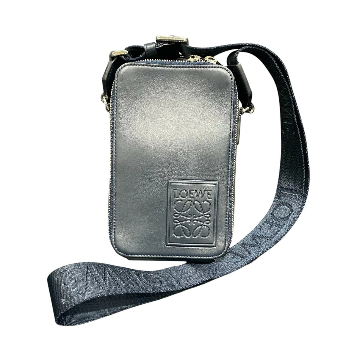 LOEWE Pocket Shoulder Bag Navy