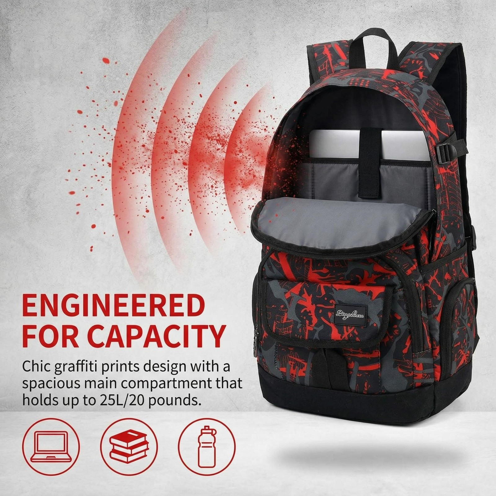 School Backpack Travel Bag for Men & Women Lightweight College Back Pack with…