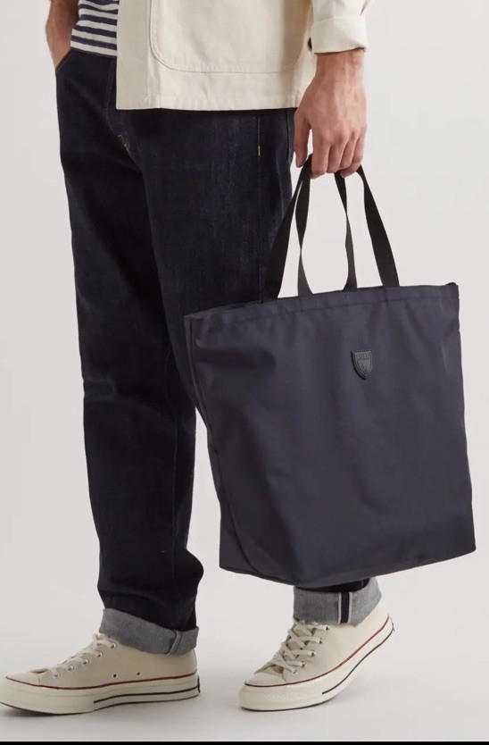 RALPH LAUREN Logo-Appliquéd Recycled Canvas Tote Men Bag Black