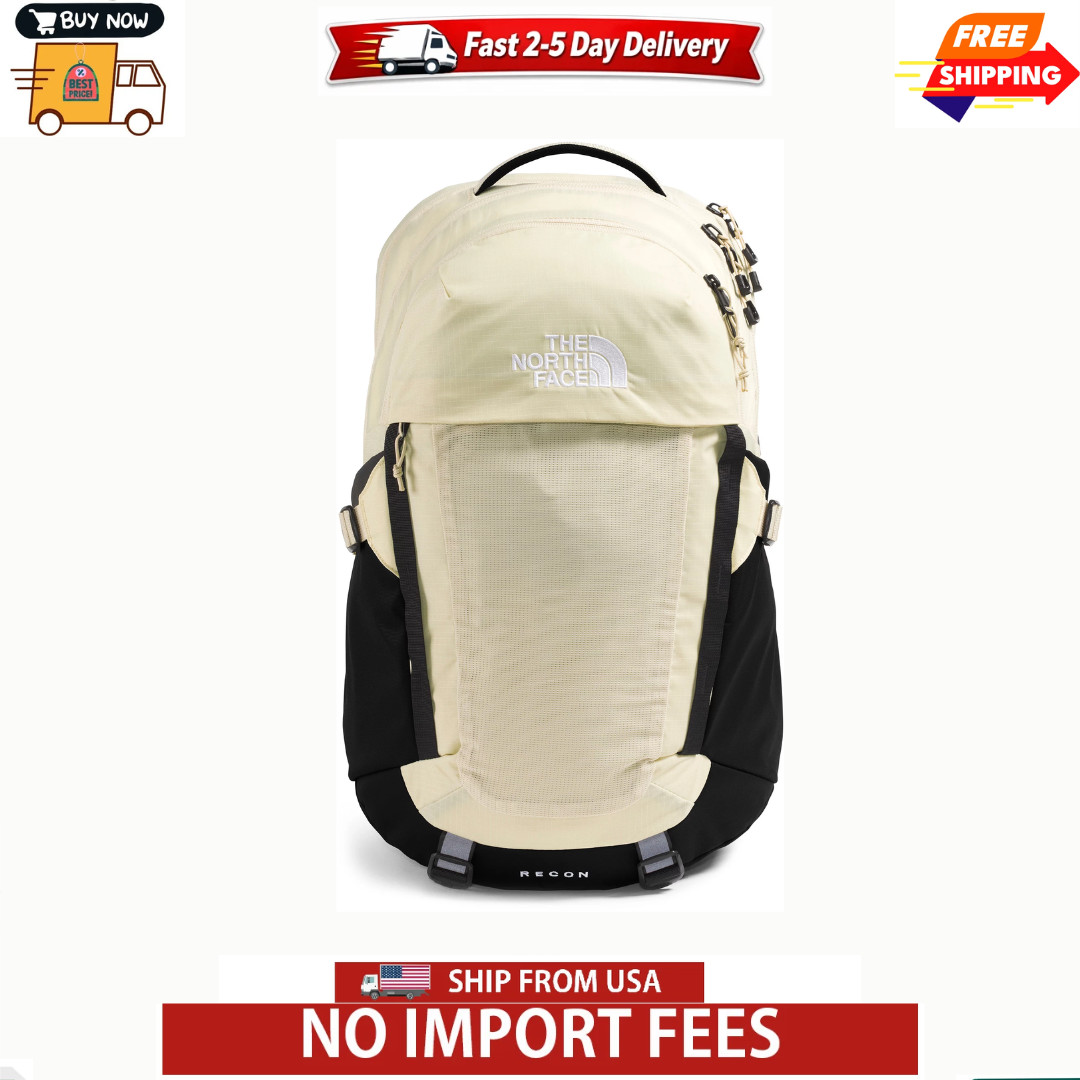 The North Face Recon Everyday Laptop Backpack, Gravel/Tnf Black-npf