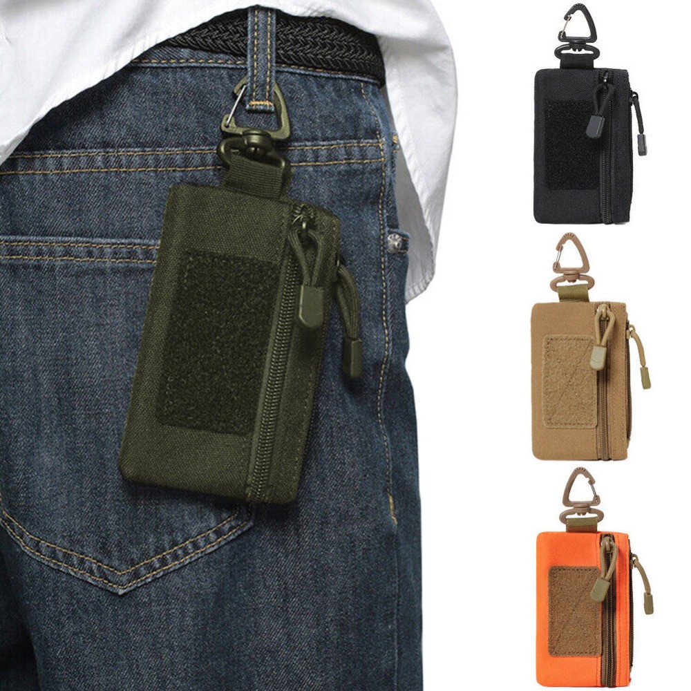 Tactical Mini EDC Tool Pouch Outdoor Wallet Portable Key Card Case Storage Bag
