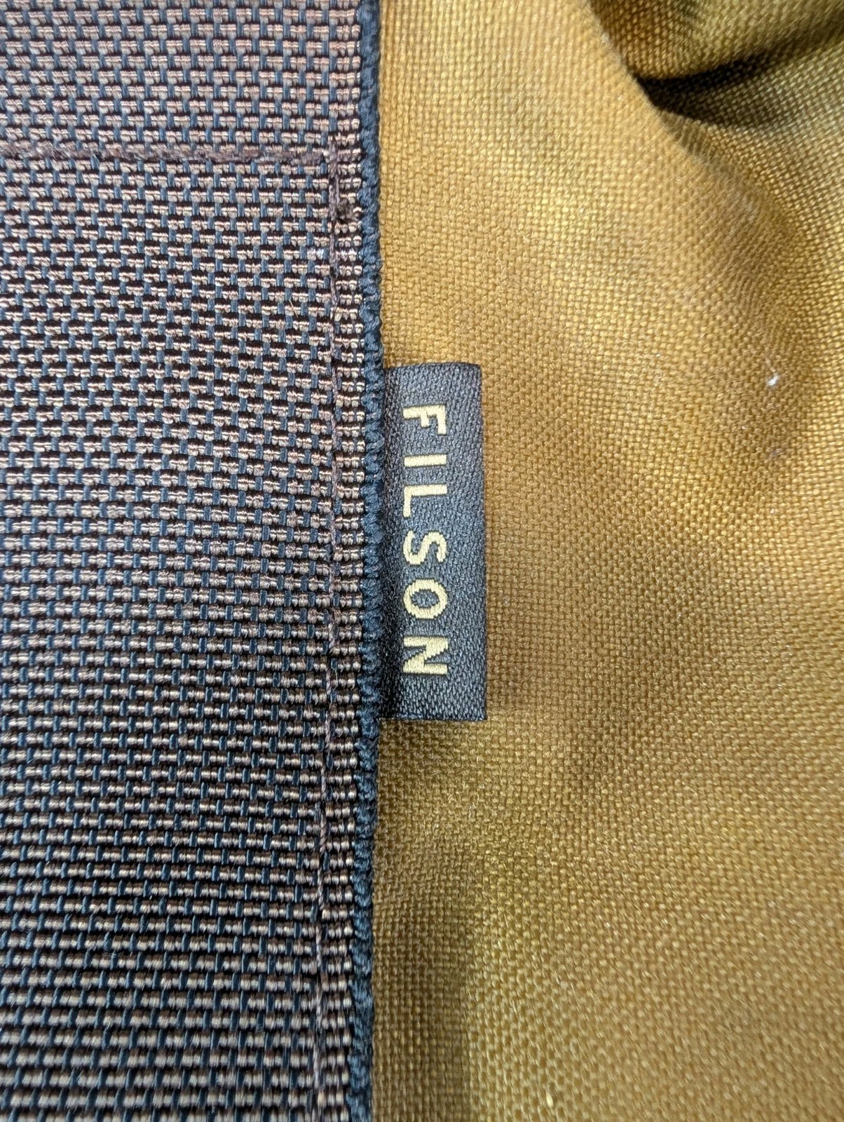 FILSON Small Field Duffel Bag Tin Cloth Khaki Quail Forever