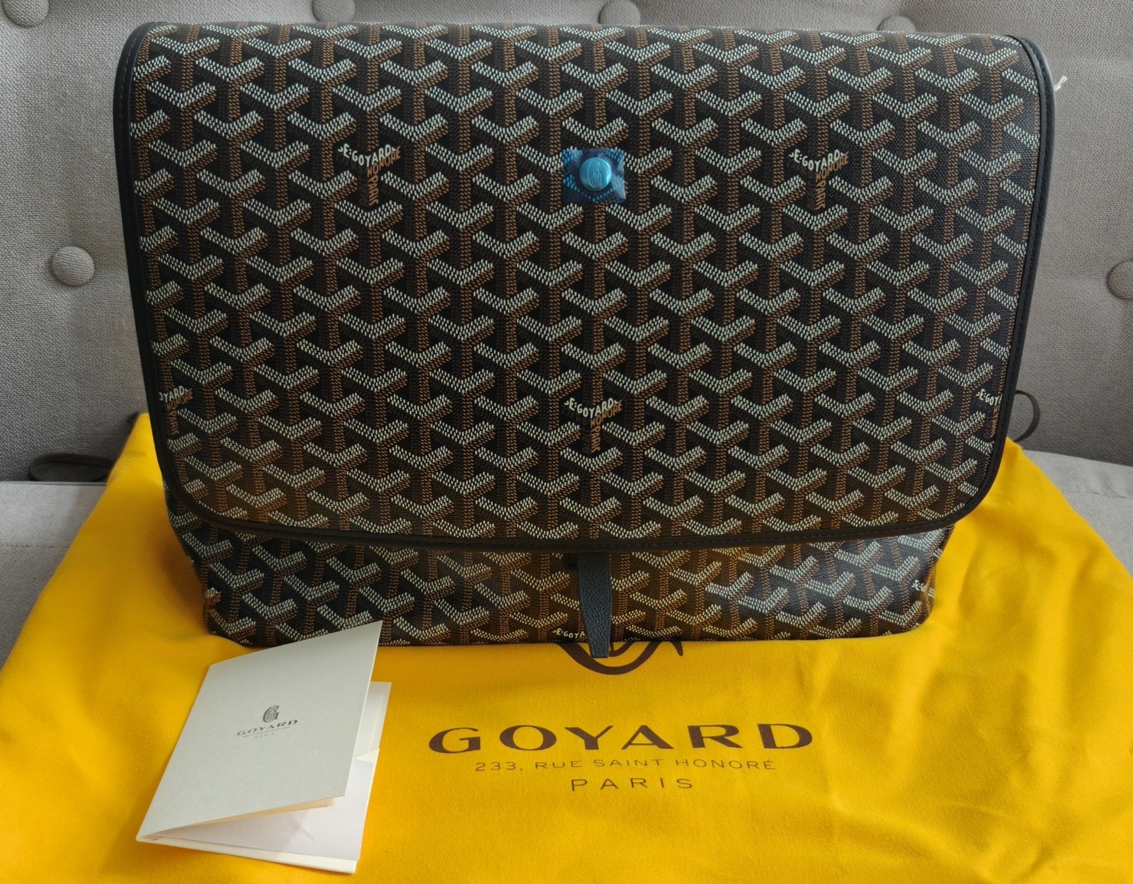 Goyard Bag Capetien MM Messenger Cross Body Bag Black – Brand New