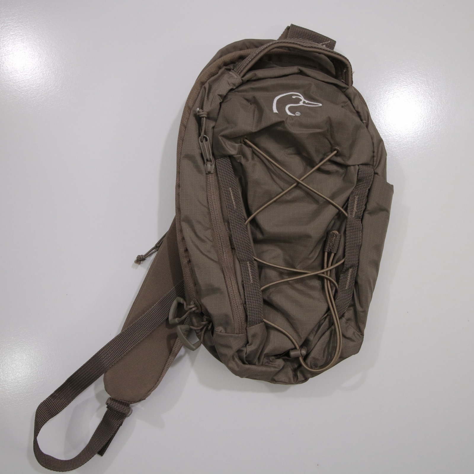 Ducks Unlimited Brown Lightweight Backpack Sling Bag Everyday Carry 13 x 7