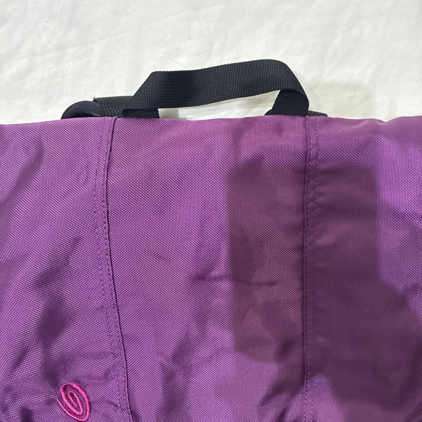 Timbuk2 Red Purple Backpack Laptop Swig Swag Bag EUC Casual Striped Retro