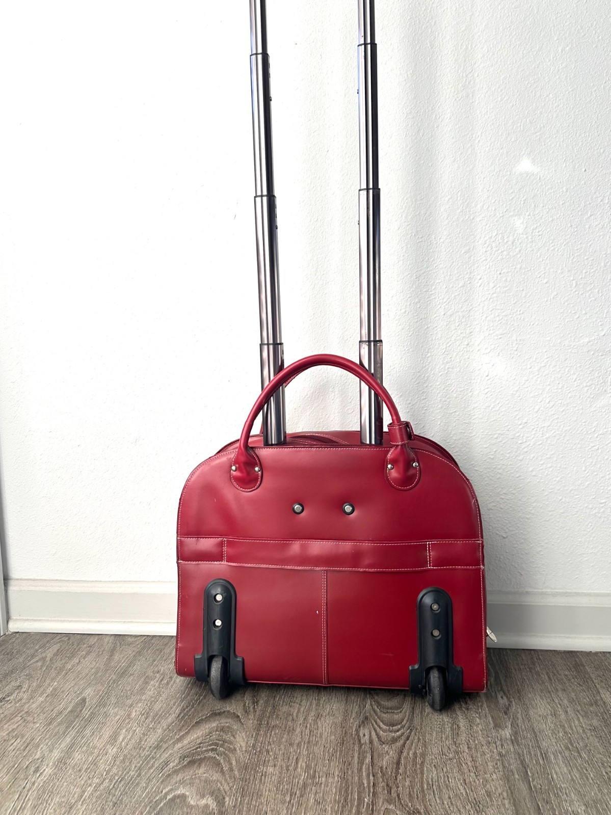 McKlein Edgebrook 15 in. Rolling Laptop Briefcase Red