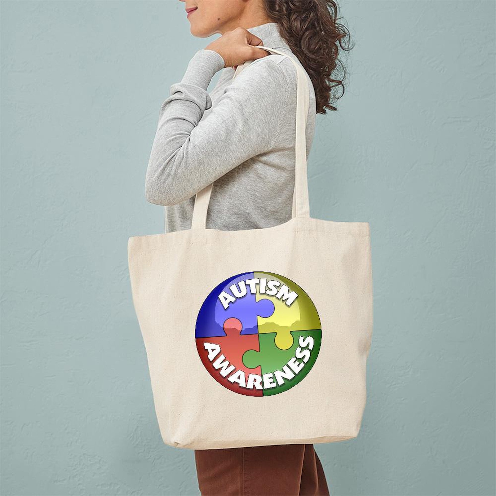 CafePress Autism Awareness Jewel Tote Bag (198390510)