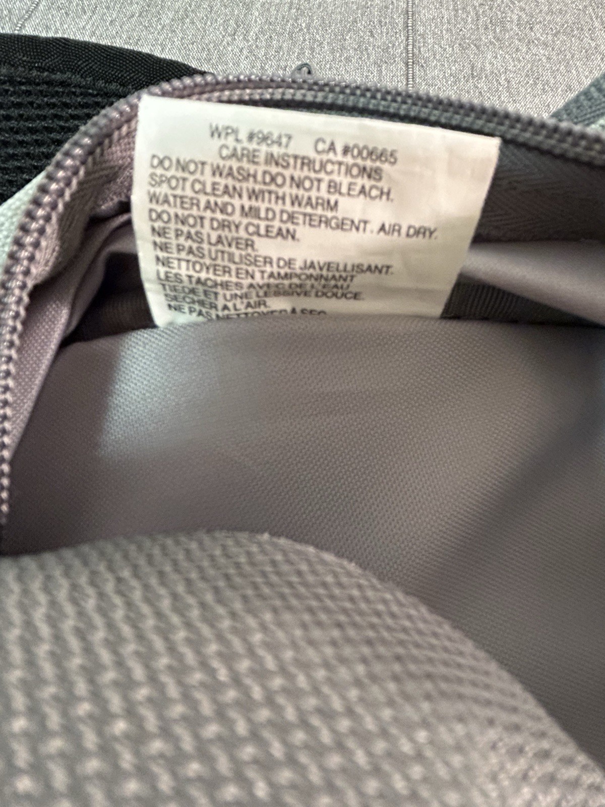Eddie Bauer Nylon Sling Backpack Silver/Gray/Black Camping Hiking Daypack