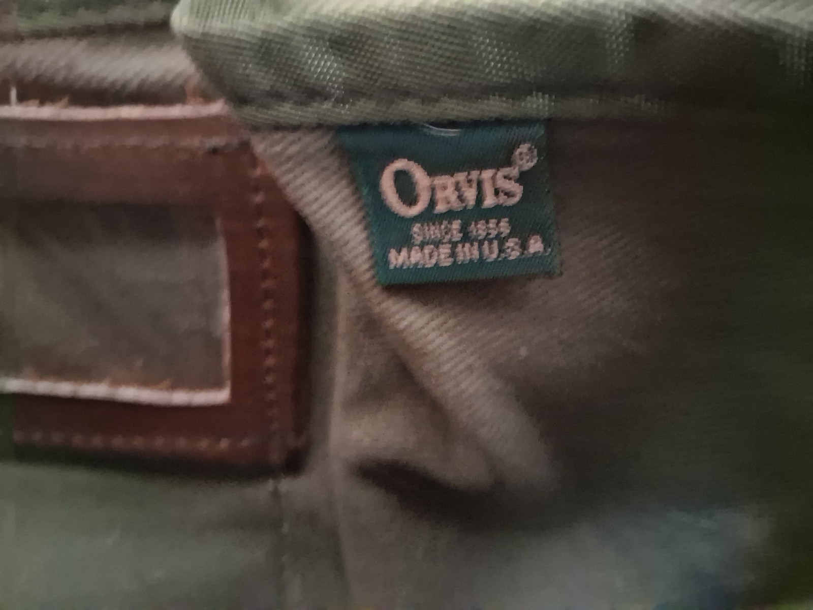 Orvis Briefcase Satchel Bag Brown Leather Vintage Gokey Style