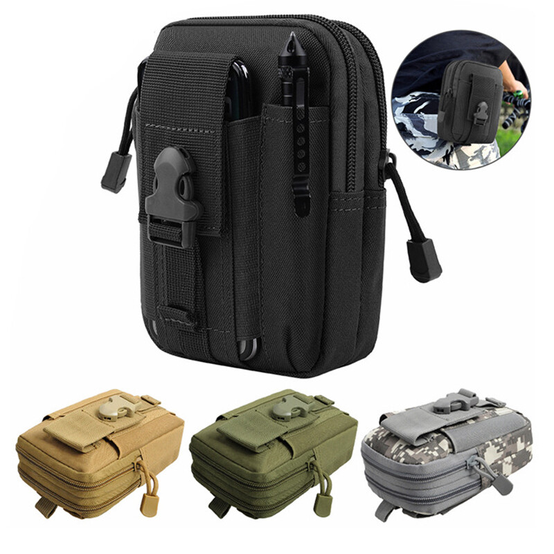 Tactical Molle Pouch Belt Waist Pack Bag EDC Tools Pocket Military Waist Pack