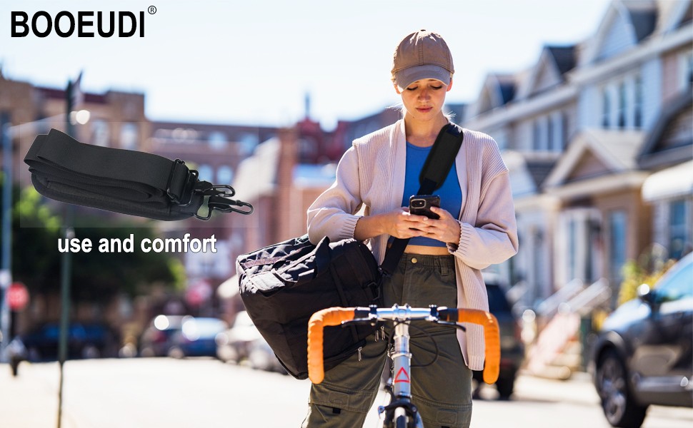 56 inch Shoulder Strap, Universal Adjustable Thick Soft Duffel Bag Shoulder
