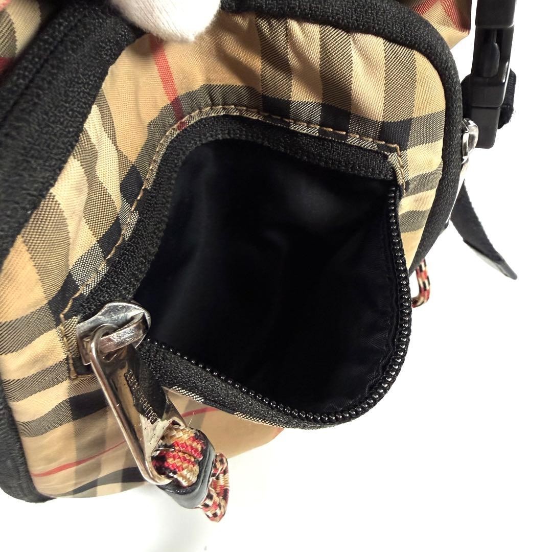 Authentic Burberry Beige Leather Crossbody Bag 28cm x 20cm x 12cm Excellent Cond
